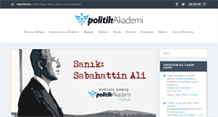 Desktop Screenshot of politikakademi.org